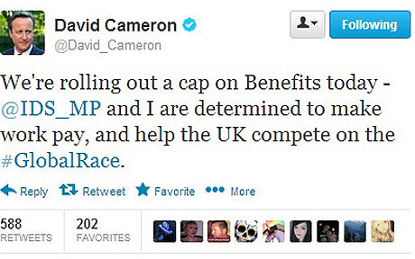 David Cameron Twitter gaffe - IDS